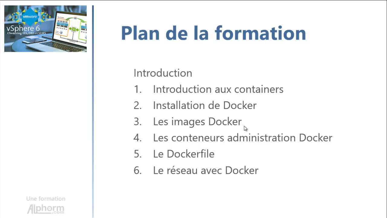 01-01 Presentation de la formation Docker